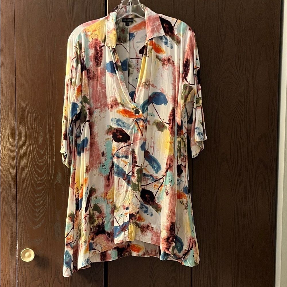 Coco & Carmen 3/4 sleeved oversized tunic top. Size L/XL